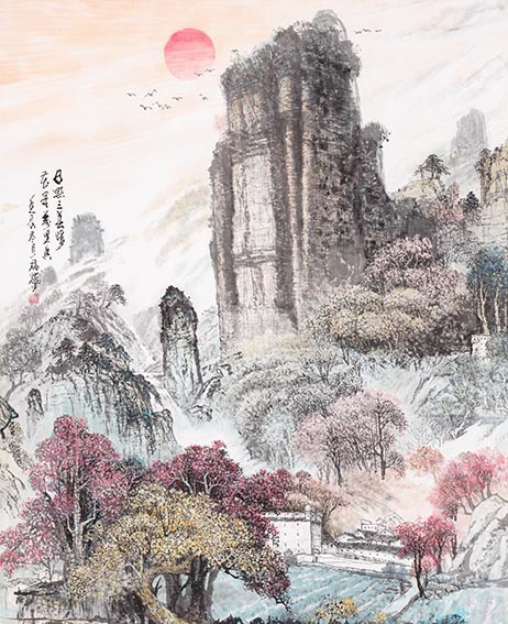 陈福耀作品8《日照三春暖 花开万里香》